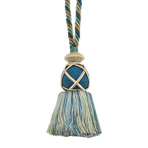 Pompeii Collection - 4" Length KEY TASSEL - BT-5066-03/28 Turquoise and Beige