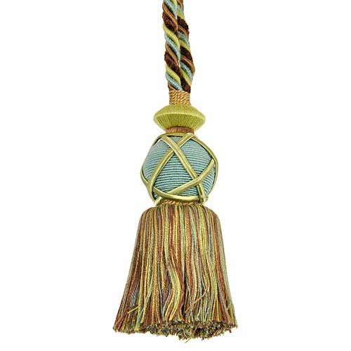 Pompeii Collection - 4" Length KEY TASSEL - BT-5066-38/11 Gold and Mint