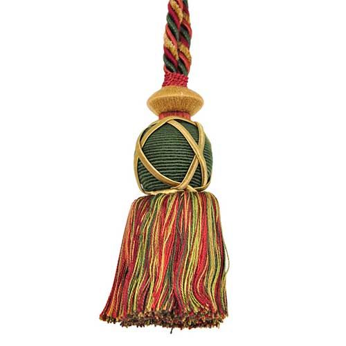Pompeii Collection - 4" Length KEY TASSEL - BT-5066-88/25 Rust and Olive
