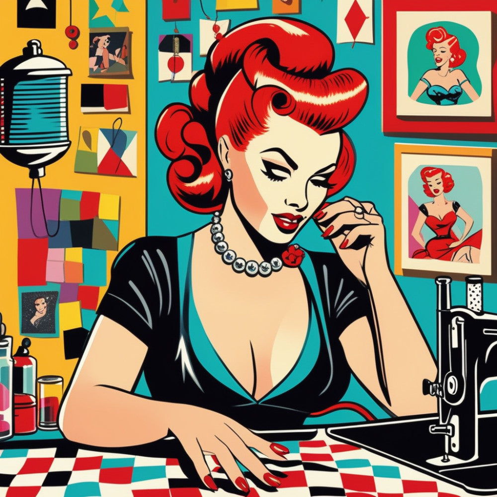 Pop Art Sewing Fabric Panel 37 QuiltingFabricPanels