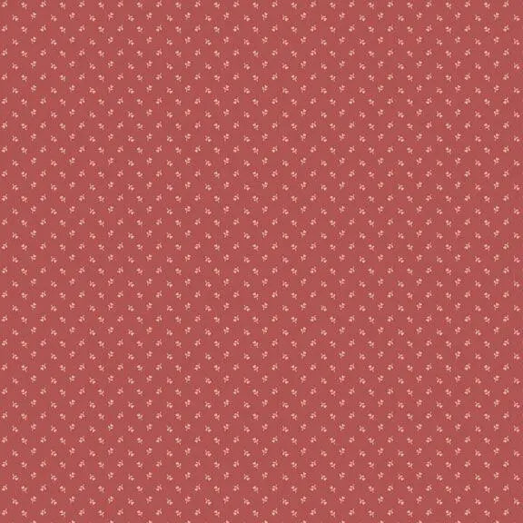 Primrose Prints - Tiny Tulip - Red 44" / 45" Fabric Per Yard The Fabric Company