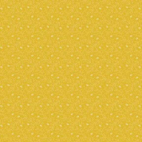 Primrose Prints - Viney - Yellow 44" / 45" Fabric Per Yard The Fabric Company