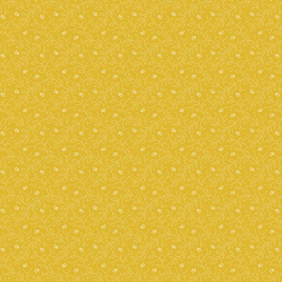 Marcus Fabrics Primrose Prints viney yellow quilting cotton by the yard