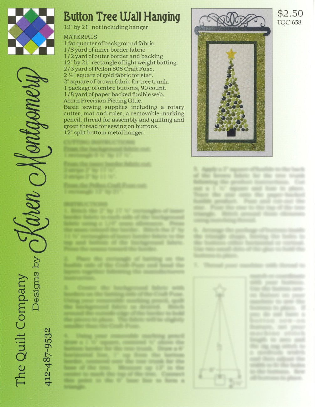 Project Sheet - Button Tree Wall Hanging - 12pk