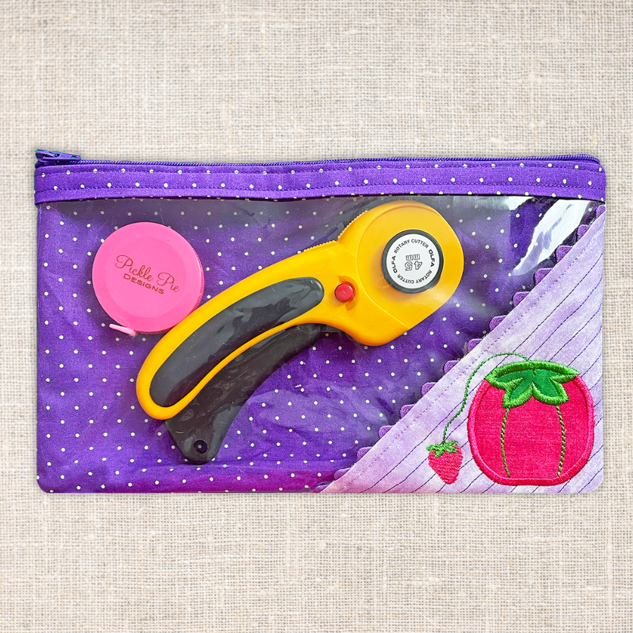 Project Bags In the Hoop Machine Embroidery Design Set Pickle Pie Designs