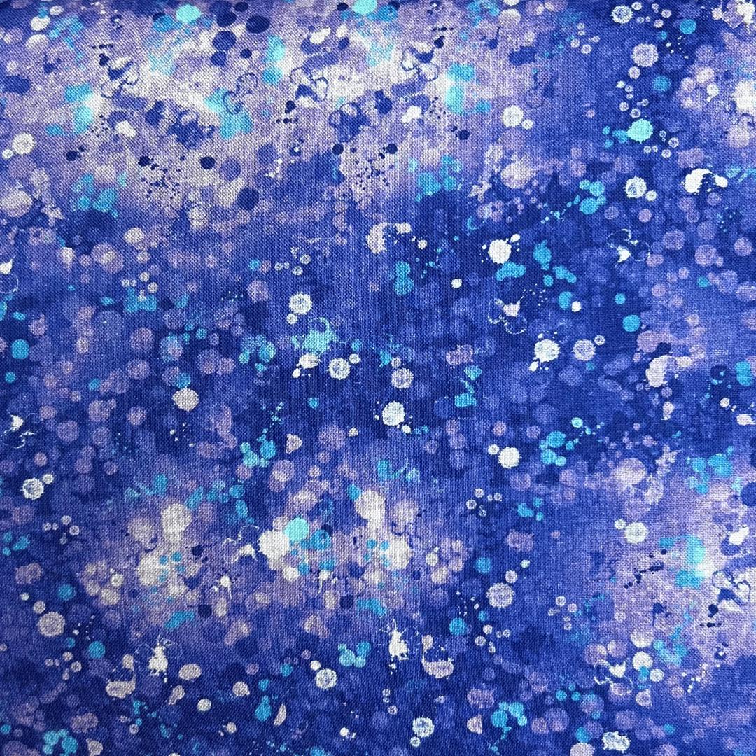 Purple Blue Bravo Basic Cotton Wideback Fabric per yard Timeless Treasures