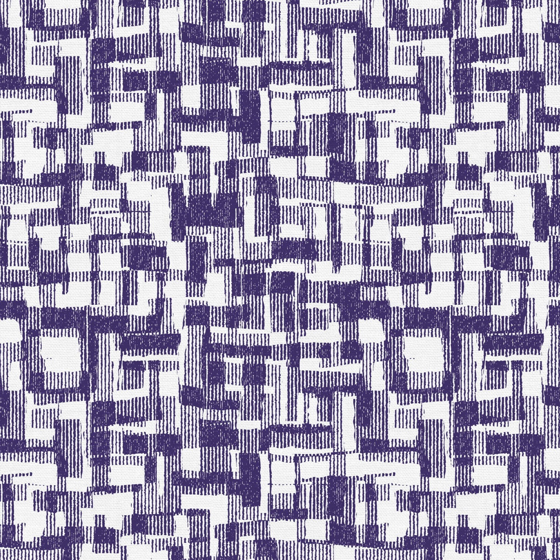 Purple Eggplant Barcodes Cotton Wideback Fabric