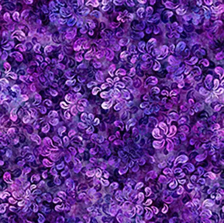 Purple Leaf Blender Cotton Wideback Fabric per yard - Linda's Electric Quilters