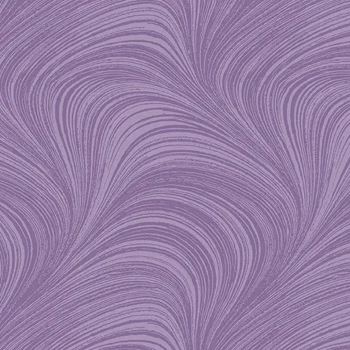 Purple Violet Color Wave Texture Flannel Wideback Fabric per yard Benartex Inc