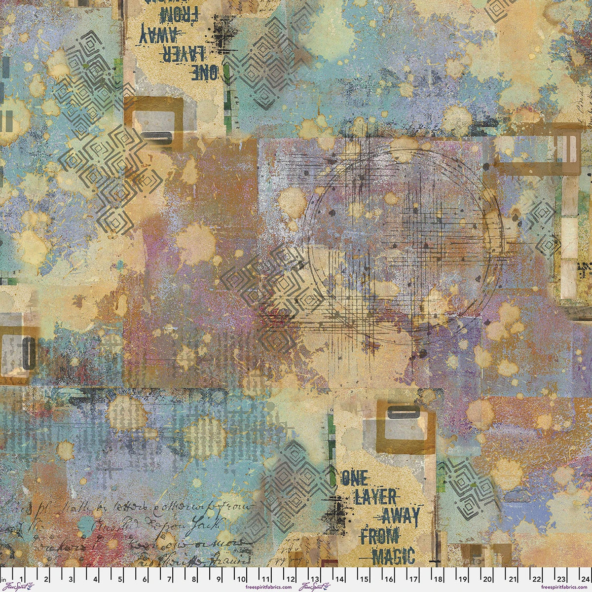 One Layer Away Kaleidoscope Cotton Wideback Fabric Per Yard