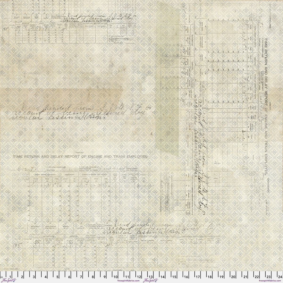 Tim Holtz Eclectic Elements time return neutral 108 inch backing