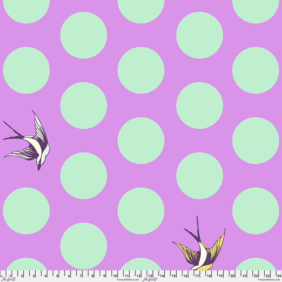 Tula Pink Free Fall wide back quilt backing fabric in Blossom