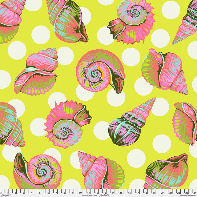 Backing Fabric Big Shelly Seagrass Floral Reef Cotton Wideback Fabric Per Yard