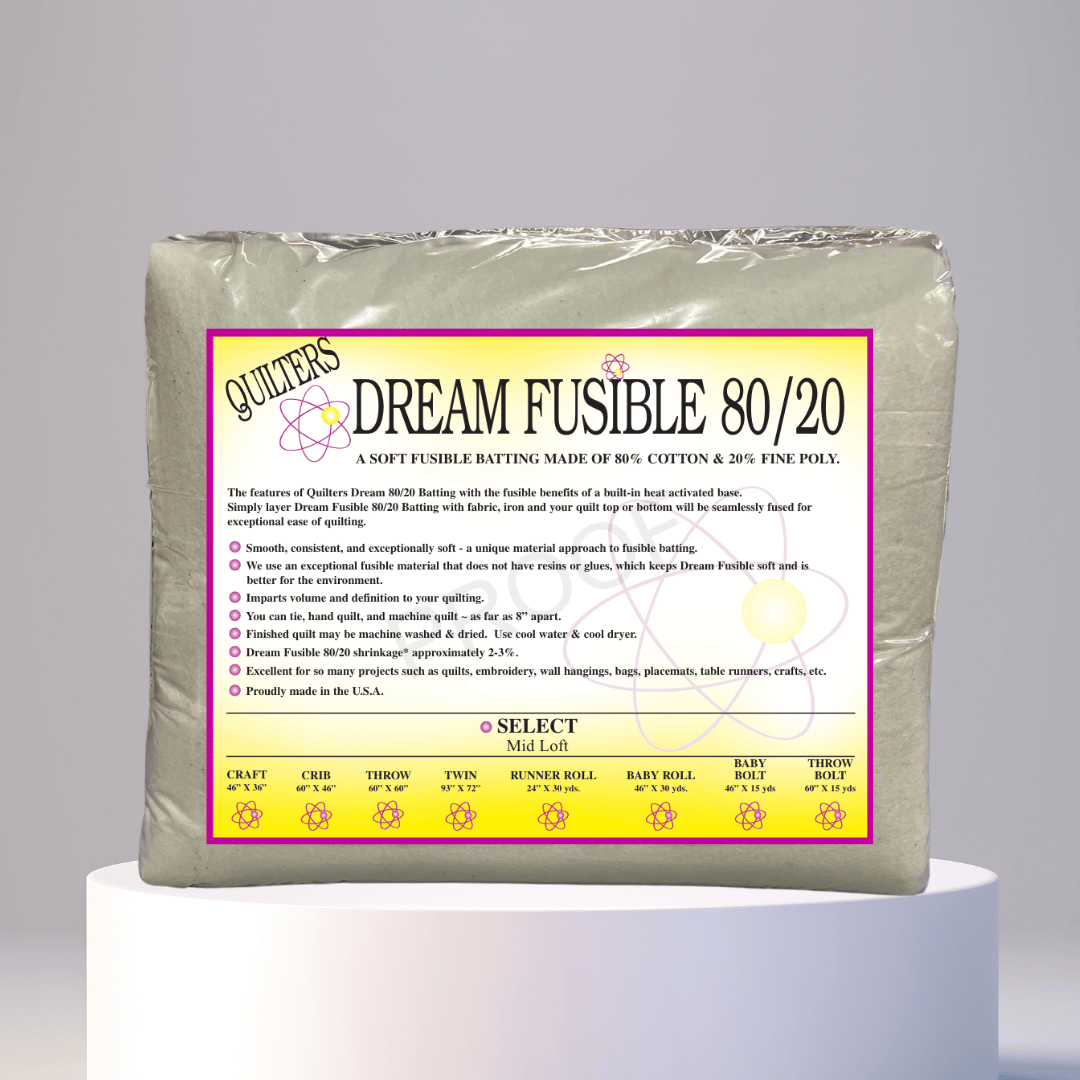 Quilters Dream Fusible 80/20 Batting Package