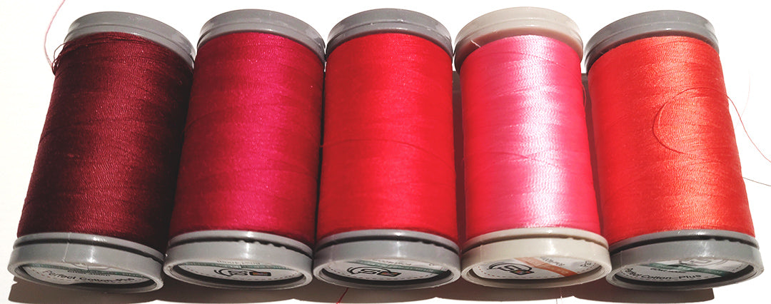 Quilters Select 5 spools (4 60 wt & 1 80 wt) in case volume 1