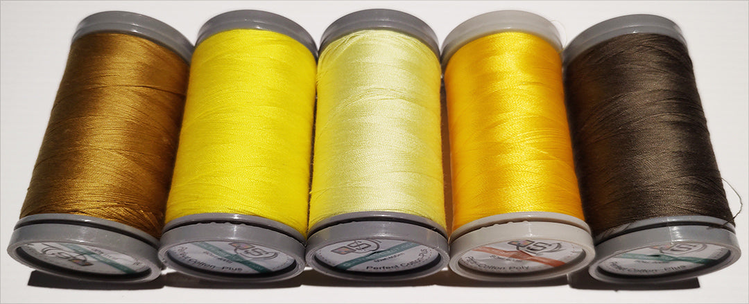 Quilters Select 5 spools (4 60 wt & 1 80 wt) in case volume 3