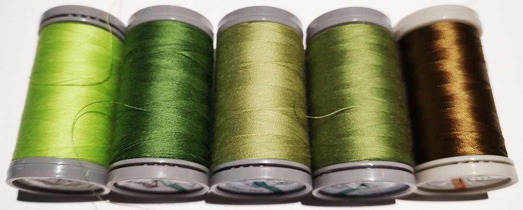 Quilters Select 5 spools (4 60 wt & 1 80 wt) in case volume 4