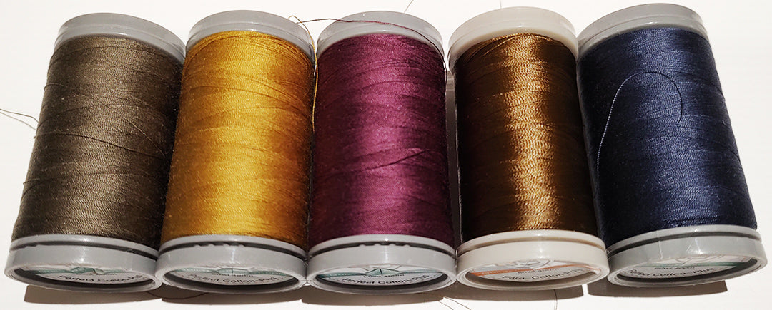 Quilters Select 5 spools (4 60 wt & 1 80 wt) in case volume 6