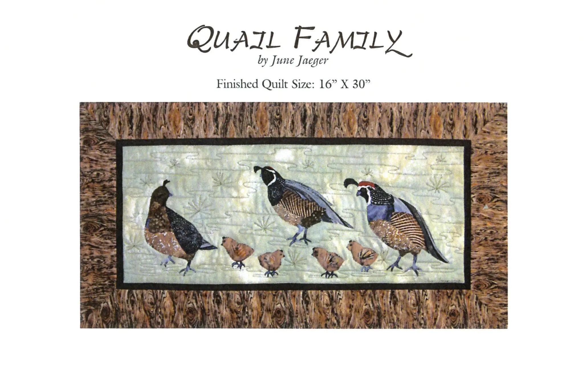 Quail Family - Linda's Electric Quilters