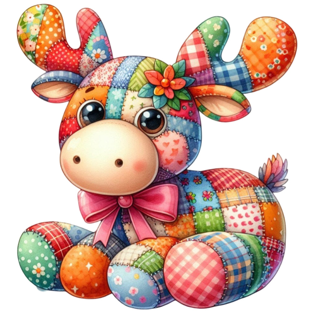 Quilted Toy Animals Fabric Panel 15 QuiltingFabricPanels