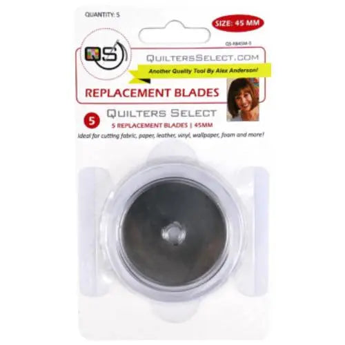 Quilters Select 45mm Rotary Blade Replacements (5 pk) - Linda's Electric Quilters