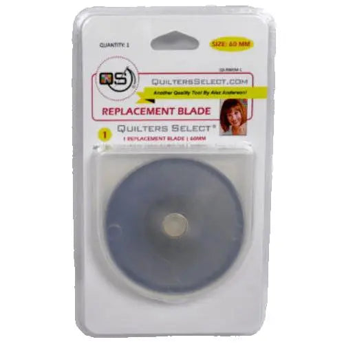 Quilters Select 60mm Rotary Blade Replacements (1 pk) - Linda's Electric Quilters