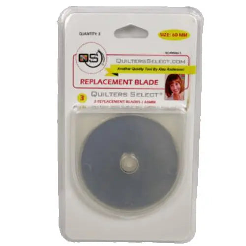 Quilters Select 60mm Rotary Blade Replacements (3 pk) - Linda's Electric Quilters