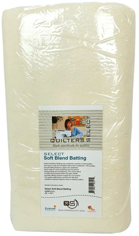 Quilters Select Blend Batting 93" x 100" - Full Cut - Linda's Electric Quilters