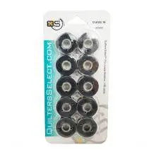 Quilters Select Bobbins - Class 15- BLACK - Linda's Electric Quilters