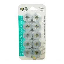 Quilters Select Bobbins - Class 15- LIGHT GRAY - Linda's Electric Quilters