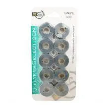 Quilters Select Bobbins - Class 15- SLATE GRAY - Linda's Electric Quilters