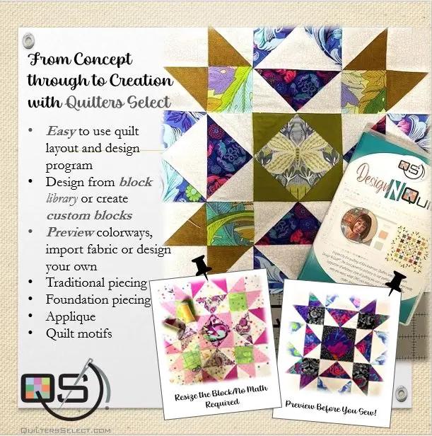 Quilters Select Design N Quilt Software Rnk Distributing