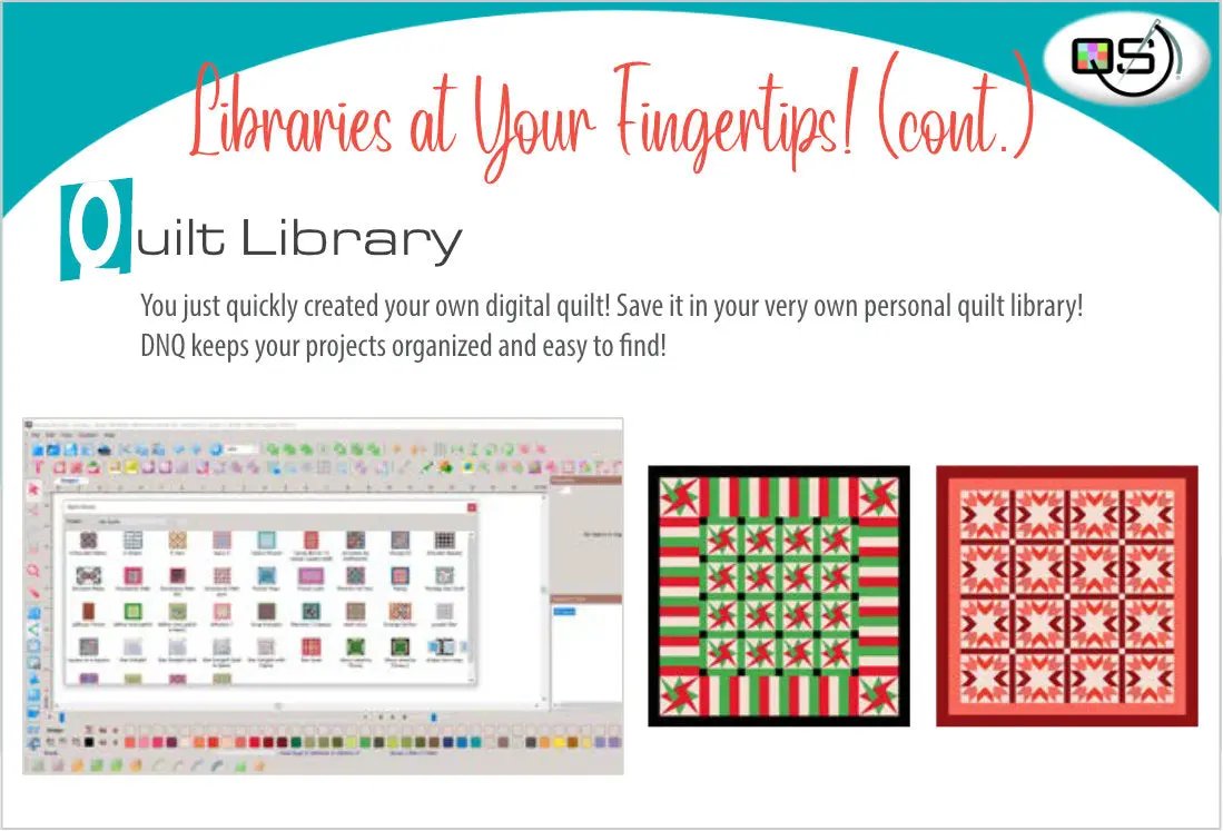 Quilters Select Design N Quilt Software Rnk Distributing