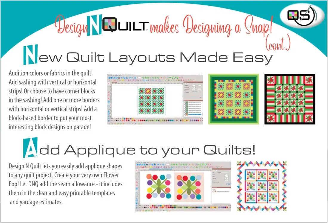 Quilters Select Design N Quilt Software Rnk Distributing