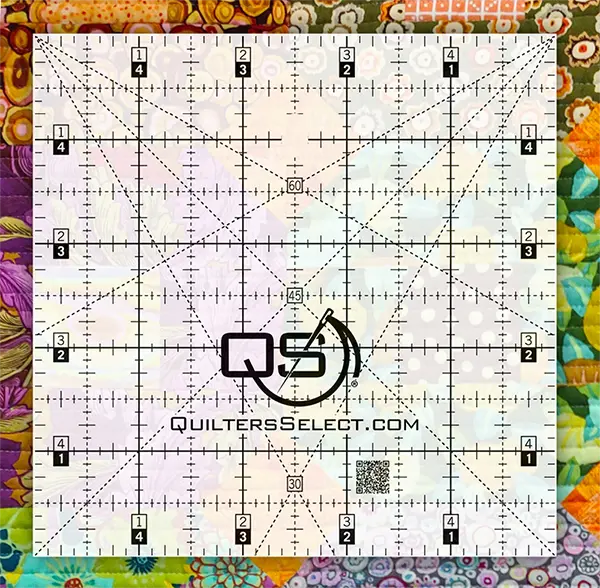 Quilters Select Non-Slip Crystal Clear Ruler 5″x5″ Rnk Distributing