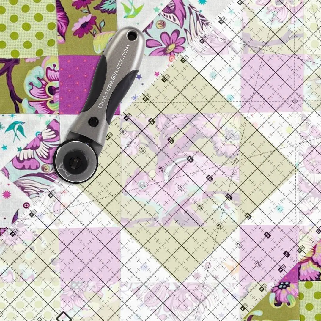 Quilters Select Non-Slip Crystal Clear Ruler 8.5″x18″ Rnk Distributing