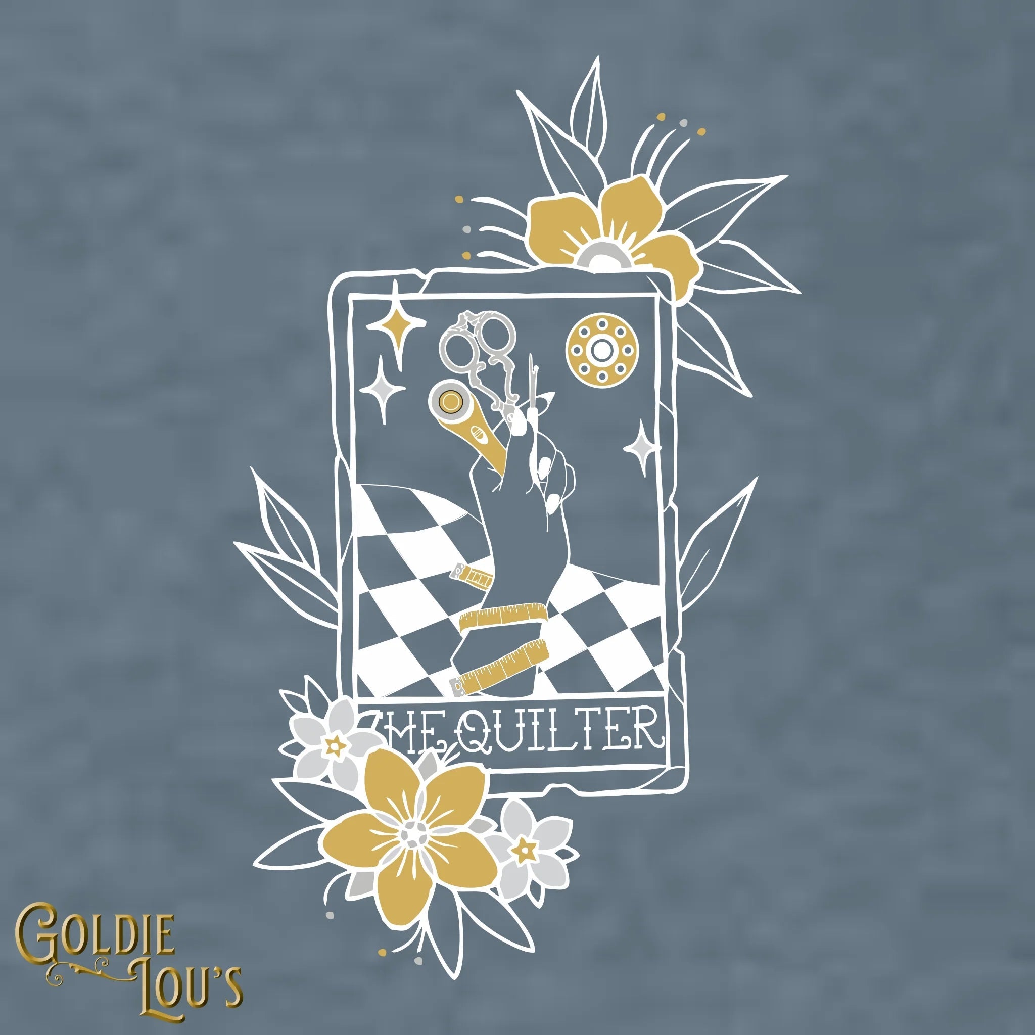 Quilting Metalic Tarot Card T-shirt