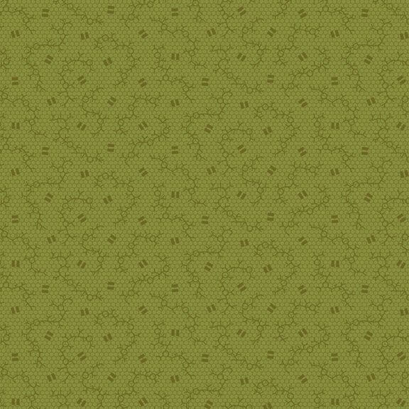 Primrose Prints - Equal Roots - Green 44" / 45" Fabric Per Yard
