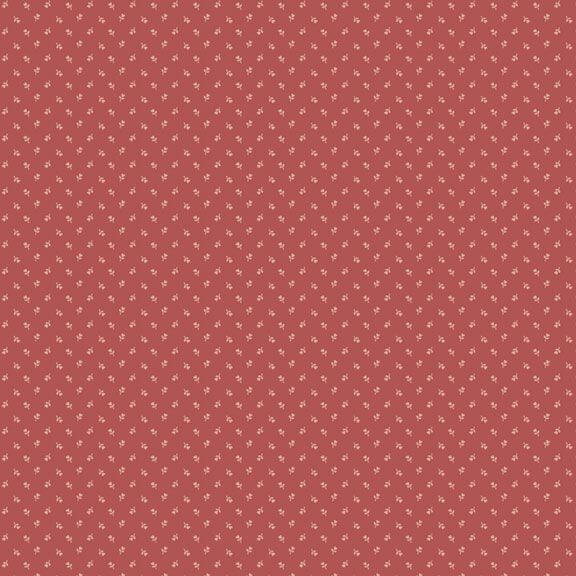 Primrose Prints - Tiny Tulip - Red 44" / 45" Fabric Per Yard