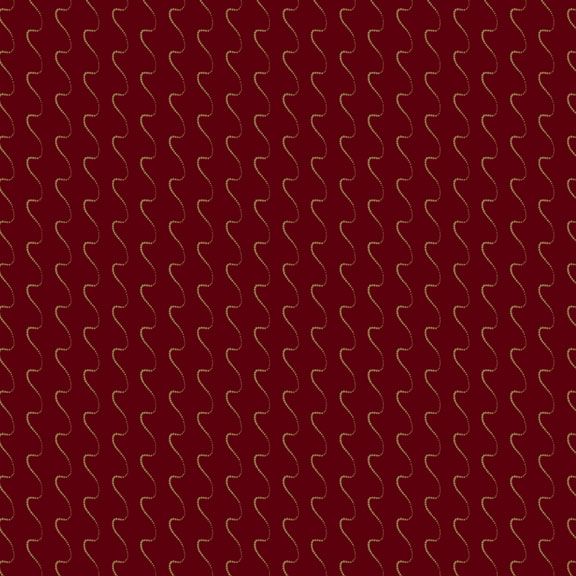 Betsy's Needlework - Wavy Stripe - Red 44" / 45" Fabric Per Yard