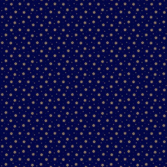 Betsy's Needlework - Star Bright - Navy 44" / 45" Fabric Per Yard