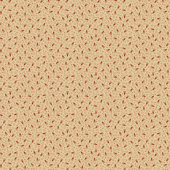 Colorful Coordinates & Stashing - Triangle - Cream 44" / 45" Fabric Per Yard
