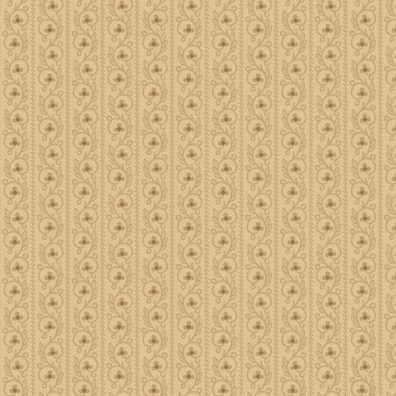 Colorful Coordinates & Stashing - Fancy Stripe - Tan 44" / 45" Fabric Per Yard