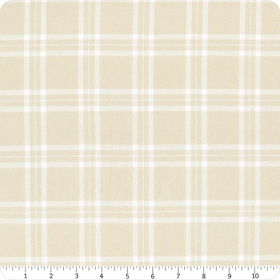 Summer House - Plaid - Cream 44" / 45" Fabric Per Yard