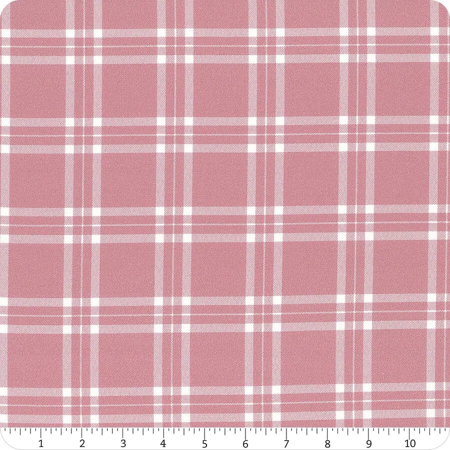 Summer House - Plaid - Rose 44" / 45" Fabric Per Yard
