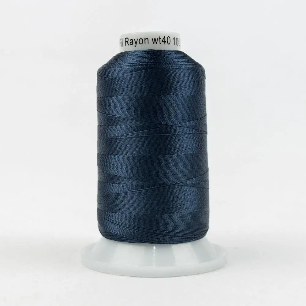 R7136 - Splendor™ 40wt Rayon Blue Depths Thread WonderFil USA