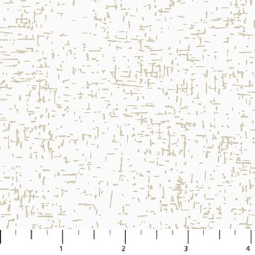 FIGO Grassland quilting cotton fabric in White