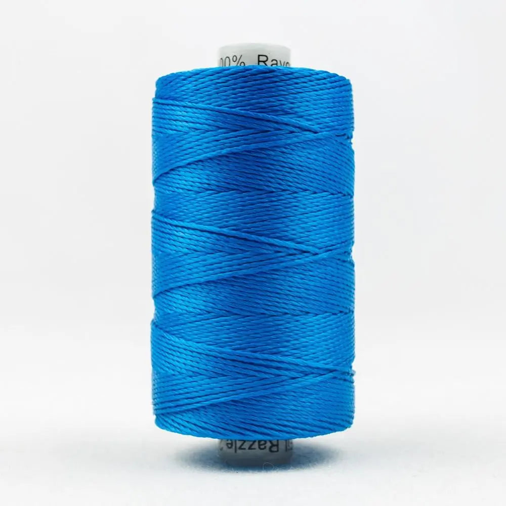 RZ148 - Razzle™ 8wt Rayon Mediterranean Blue Thread WonderFil USA