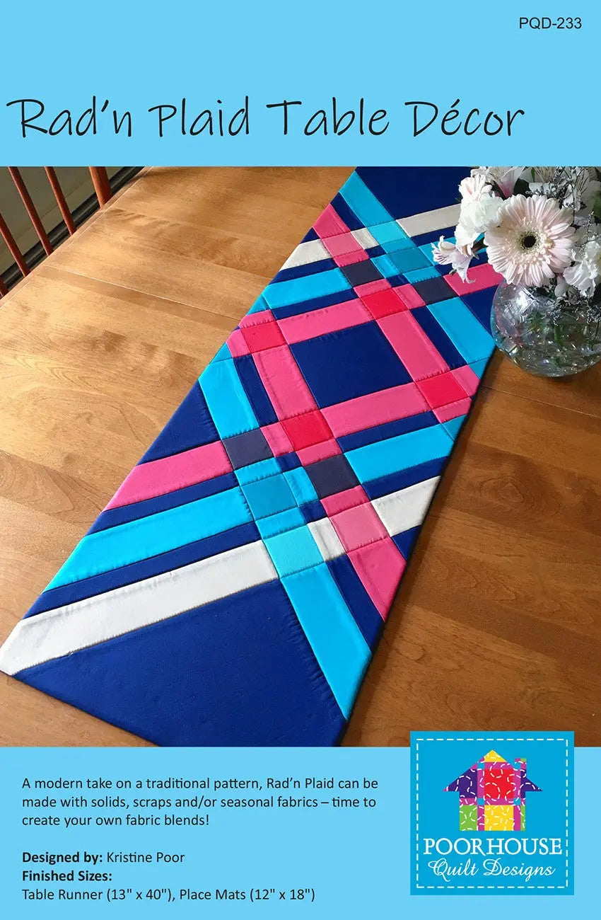 Rad N Plaid Table Decor - Linda's Electric Quilters