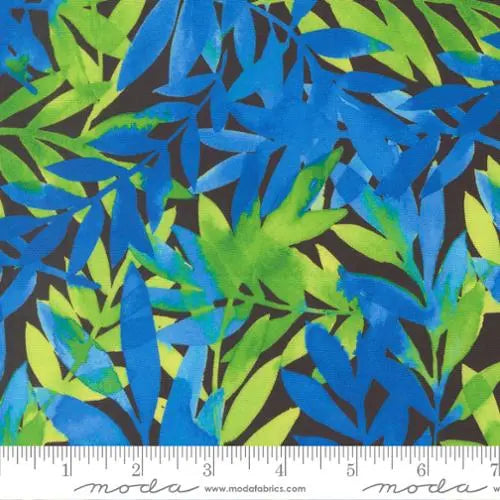 Radiant Midnight Leaf Blenders Cotton 44"/45" Fabric Per Yard Moda Fabrics & Supplies